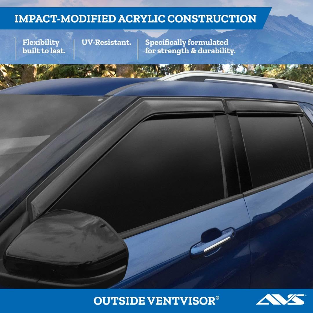 Auto Ventshade 92956 Deflector de Ventana Lateral Ventvisor Original Ahumado Oscuro, Juego de 2 Piezas