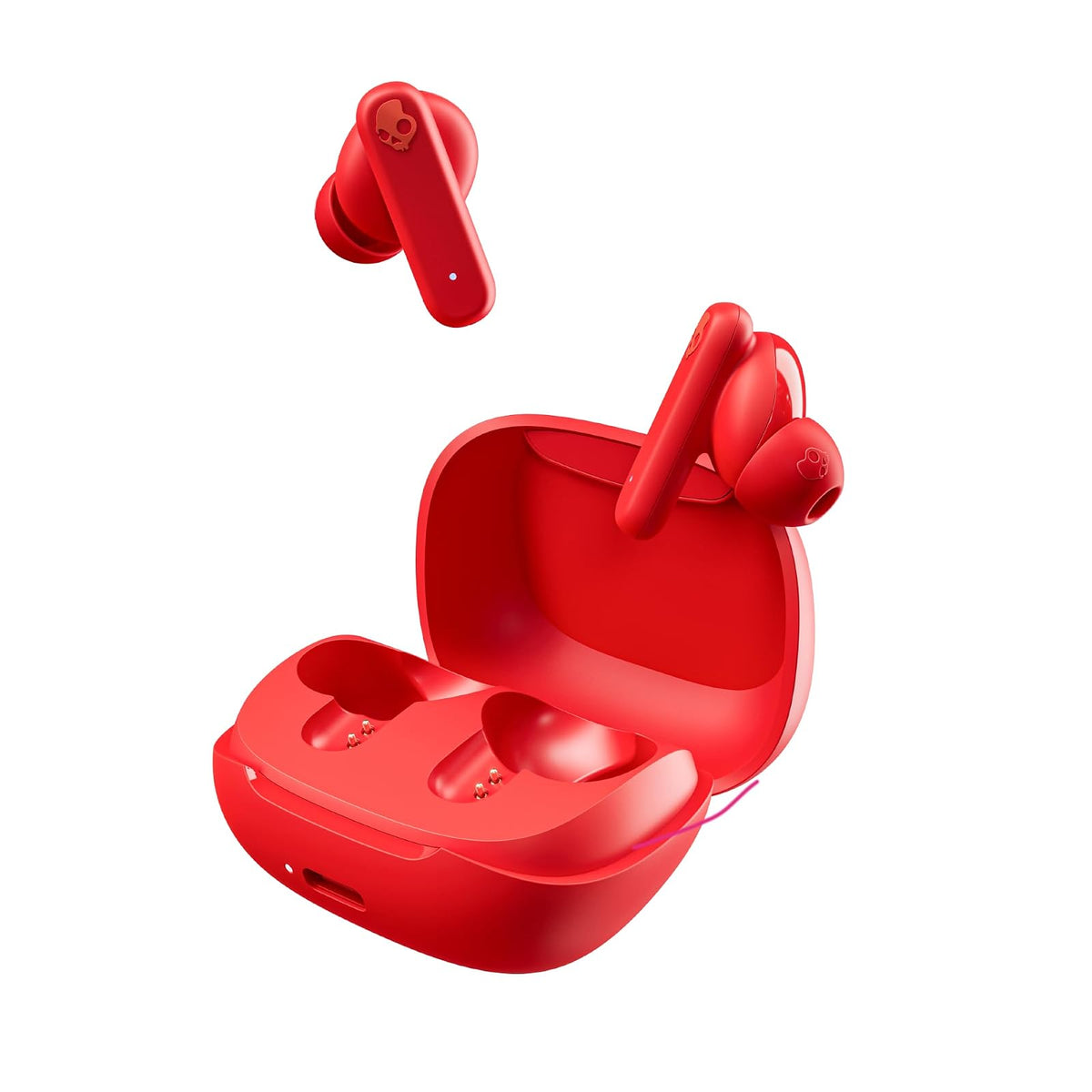 Skullcandy Smokin' Buds Auriculares Inalámbricos In-Ear, 20 h de Autonomía - Rojo