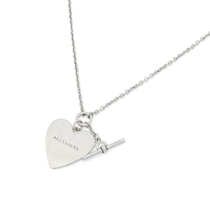AllSaints Jewelry - Collar con colgante de barra de corazón para mujer