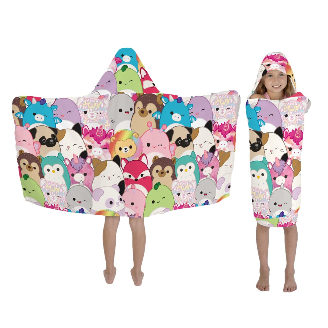 Franco Squishmallows - Toalla de Toalla de Rizo de algodón Suave para baño, Piscina, Playa, 24 x 50 Pulgadas - Squishmallows - 24 in x 50 in