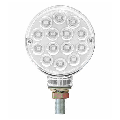 GG Grand General 75192 - Luz LED de Doble Cara, Color ámbar/Rojo, 7.62 cm, con 14 Luces LED en Lente Transparente