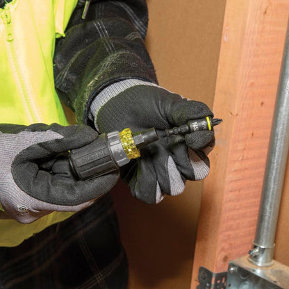 Klein Tools 32561HDRT KNECT - Desarmador de trinquete 7 en 1, clasificación de impacto, corto con puntas Phillips, ranuradas, 3 desarmadores de tuerca, adaptador, juego de 7 piezas