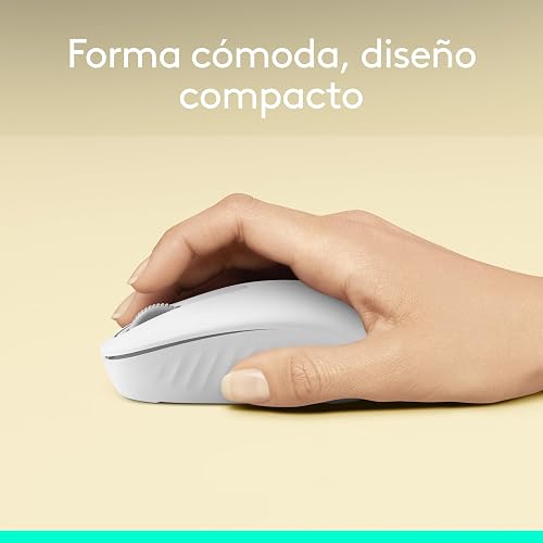 Logitech M196, Mouse inalámbrico Bluetooth, Mouse Compacto y portátil para laptops, Tablets y más, batería con duración de 12 Meses, Compatible con PC y Mac, Windows y macOS - Blanco
