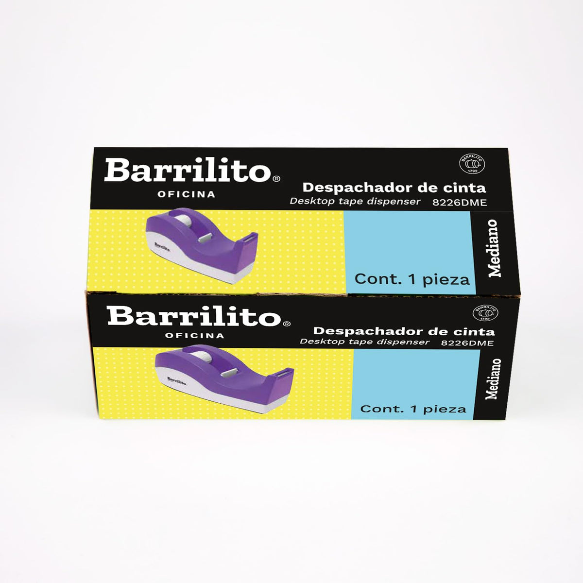 Barrilito Despachador de Cinta Mediano para 2 Tamaños hasta 19 mm