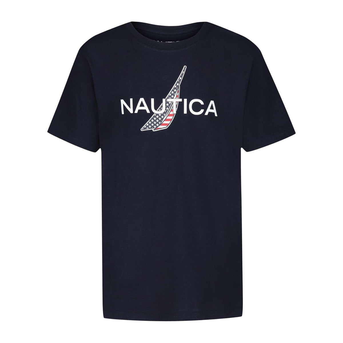 Nautica Playera de Manga Corta con Cuello Redondo para Niño - Americana Sport Navy - 8