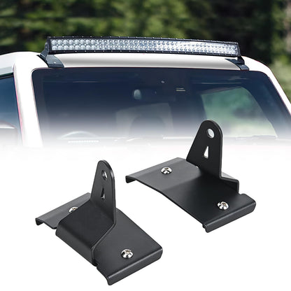 Nilight - Soporte de Barra de luz LED Curvada de 42 Pulgadas, Soporte de Montaje Superior para Parabrisas compatibles con Ford Bronco 2 Puertas y 4 Puertas 2021 2022 2023 2024