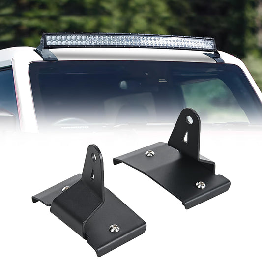 Nilight - Soporte de Barra de luz LED Curvada de 42 Pulgadas, Soporte de Montaje Superior para Parabrisas compatibles con Ford Bronco 2 Puertas y 4 Puertas 2021 2022 2023 2024