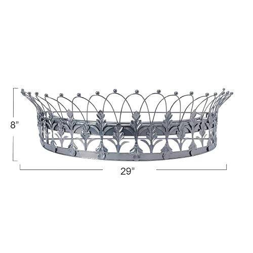 Creative Co-Op Cortina Decorativa de Metal o Corona de toldo