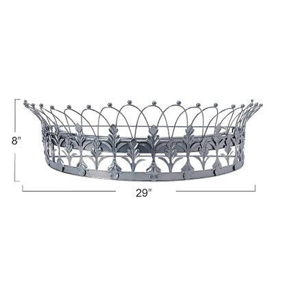 Creative Co-Op Cortina Decorativa de Metal o Corona de toldo