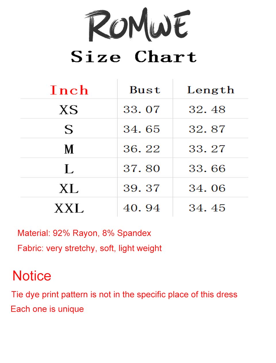 Romwe Women's Tie Dye T-Shirt Sleeveless Casual Loose Swing Dress Tunic Top Pink L