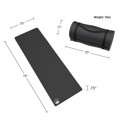 Wakeman Outdoors - Almohadilla de Dormir de Espuma para Acampar, Gruesa, Impermeable, con Correas de Transporte para cunas, Tiendas de campaña o Fiestas de Pijamas