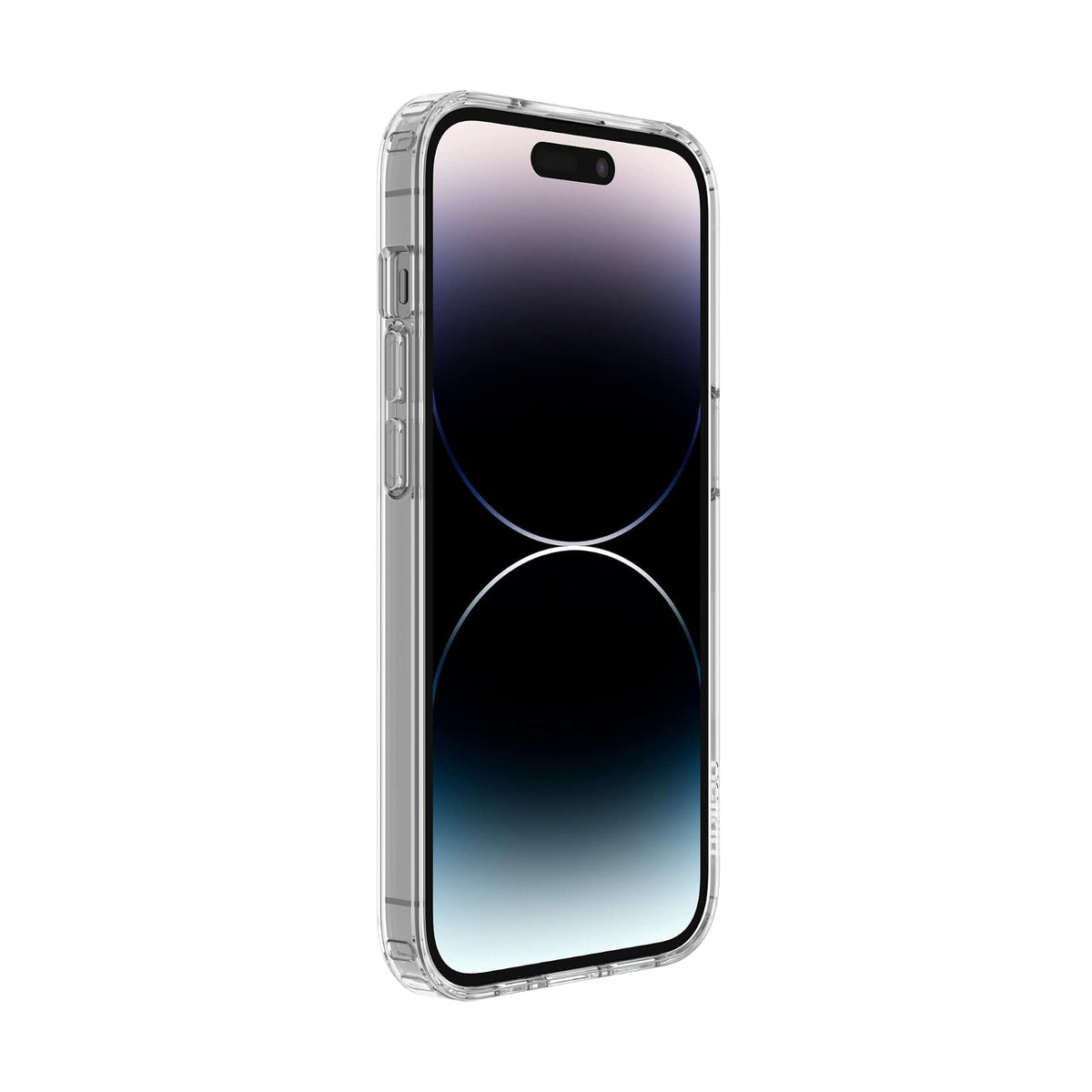 Belkin SHEERFORCE MagSafe - Funda Compatible con iPhone 14 Pro con Revestimiento tratado, imanes Integrados y Parachoques de Borde Elevado para protección de visualización y cámara, Transparente