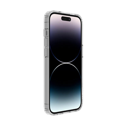 Belkin SHEERFORCE MagSafe - Funda Compatible con iPhone 14 Pro con Revestimiento tratado, imanes Integrados y Parachoques de Borde Elevado para protección de visualización y cámara, Transparente