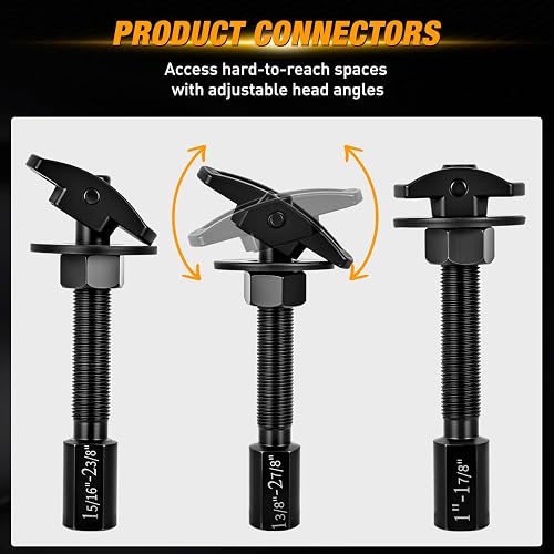 GOOACC Juego de 3 Extractor de rodamientos de Eje Trasero, Kit de Herramientas de extracción de Extractor de rodamientos de Eje con 3 tamaños de 1 a 1-7/8 Pulgadas, 1-5/16 a 2-3/8 Pulgadas y 1-3/8