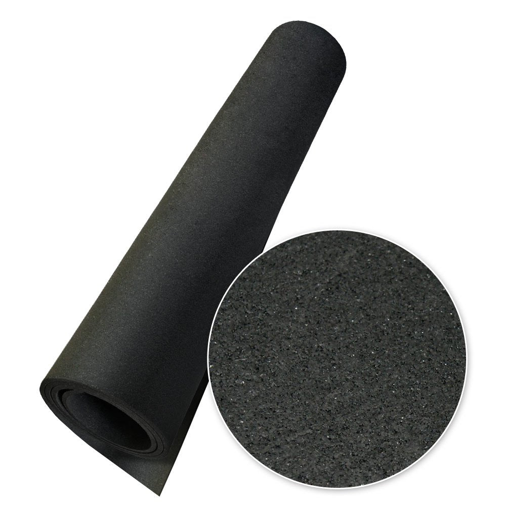 Rubber-Cal Elephant Bark - Tapete para Suelo, Color Negro, 0,9 cm x 10,1 cm x 2,2 m
