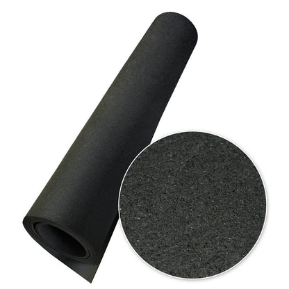 Rubber-Cal Elephant Bark - Tapete para Suelo, Color Negro, 0,9 cm x 10,1 cm x 2,2 m