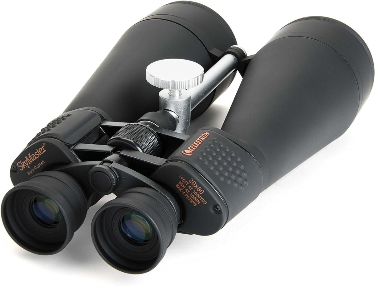 Celestron SkyMaster 20x80 – High-Power for Astronomy and Long-Range Terrestrial Viewing – Large Aperture with BaK-4 Prisms – Includes Tripod Adapter & Carrying Case