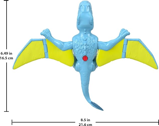 Imaginext Jurassic World Dinosaurio de Juguete Rebirth Dimorphodon para niños de 3 años en adelante