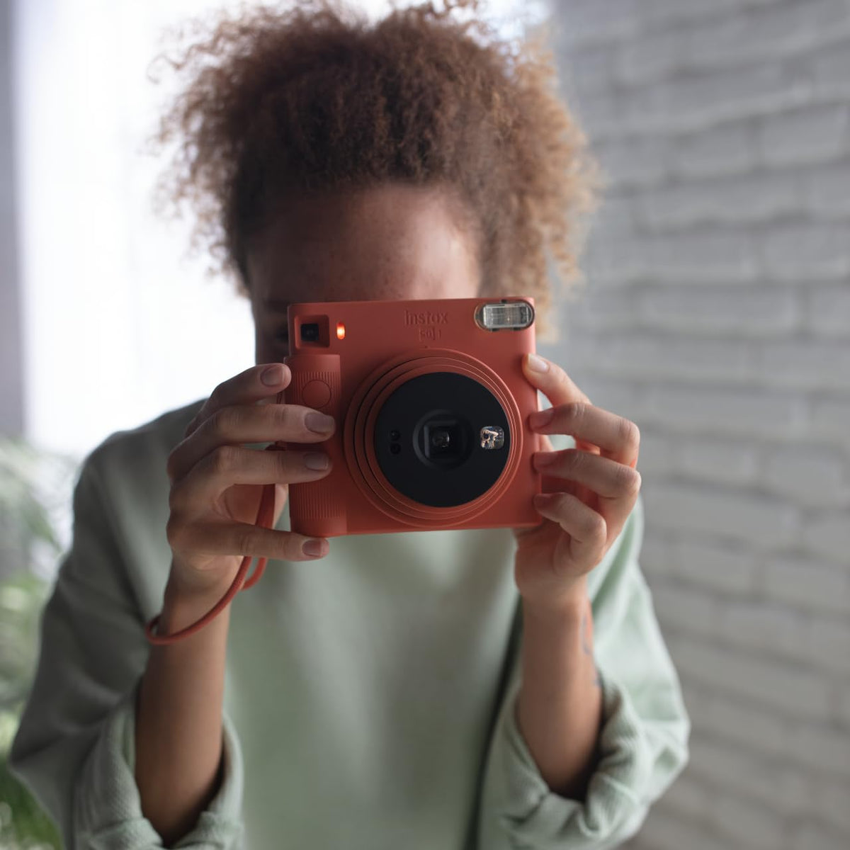 Fujifilm Cámara Instax Square SQ1 Naranja