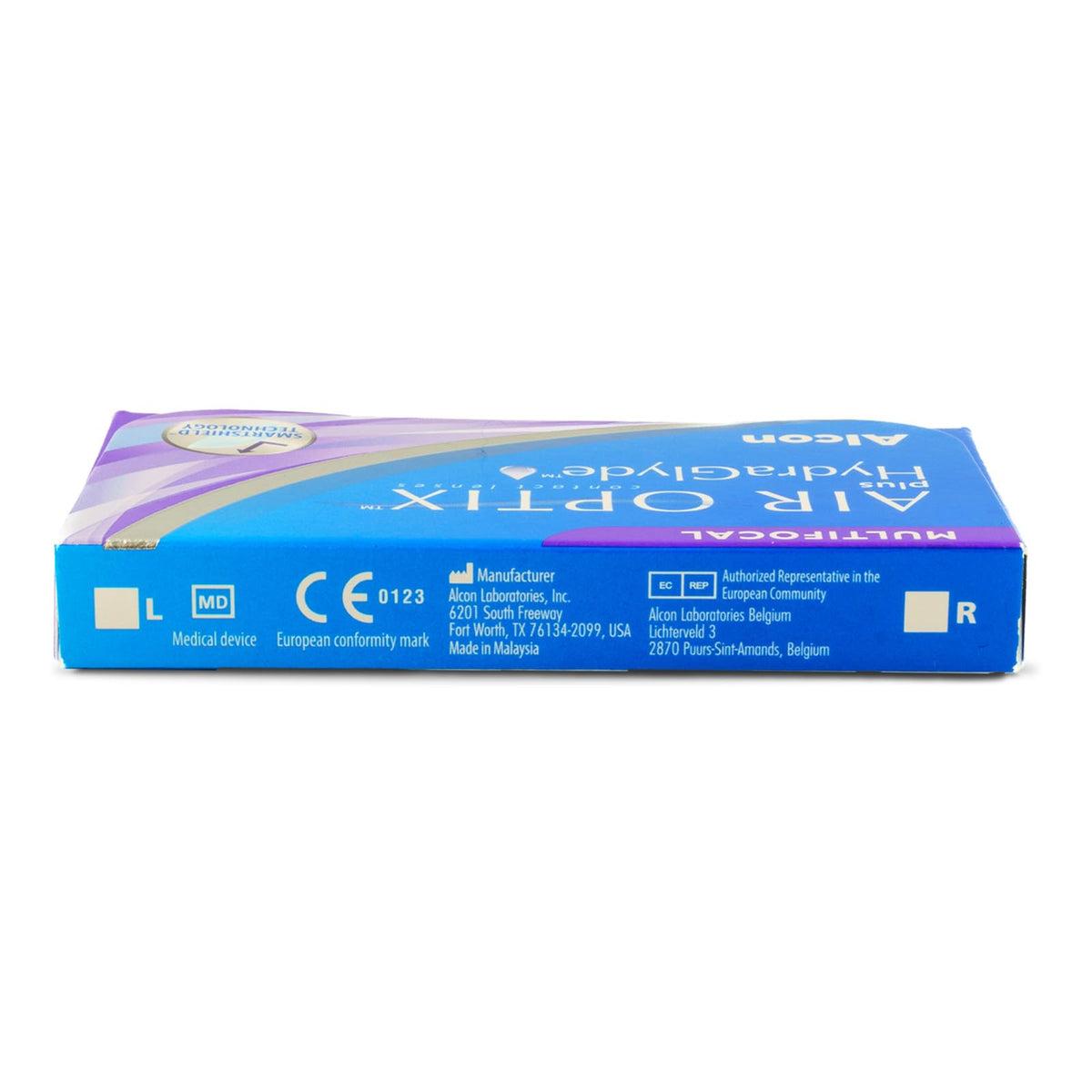 Air Optix plus HydraGlyde Multifocal Lentes de Contacto, 6 lentes, Dioptrías -7.5 Potencia de Adición de Lente Media