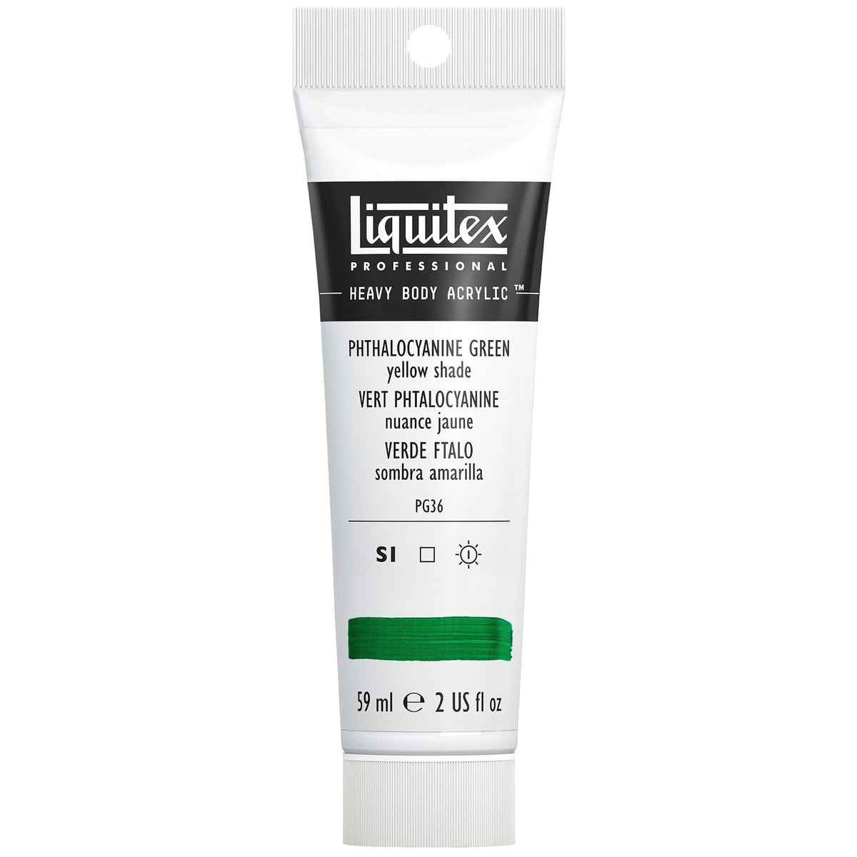 Liquitex Heavy Body pintura acrílica Brilliant Purple 59 ml - Verde (Phthalocyanine Green Yellow Shade 319)