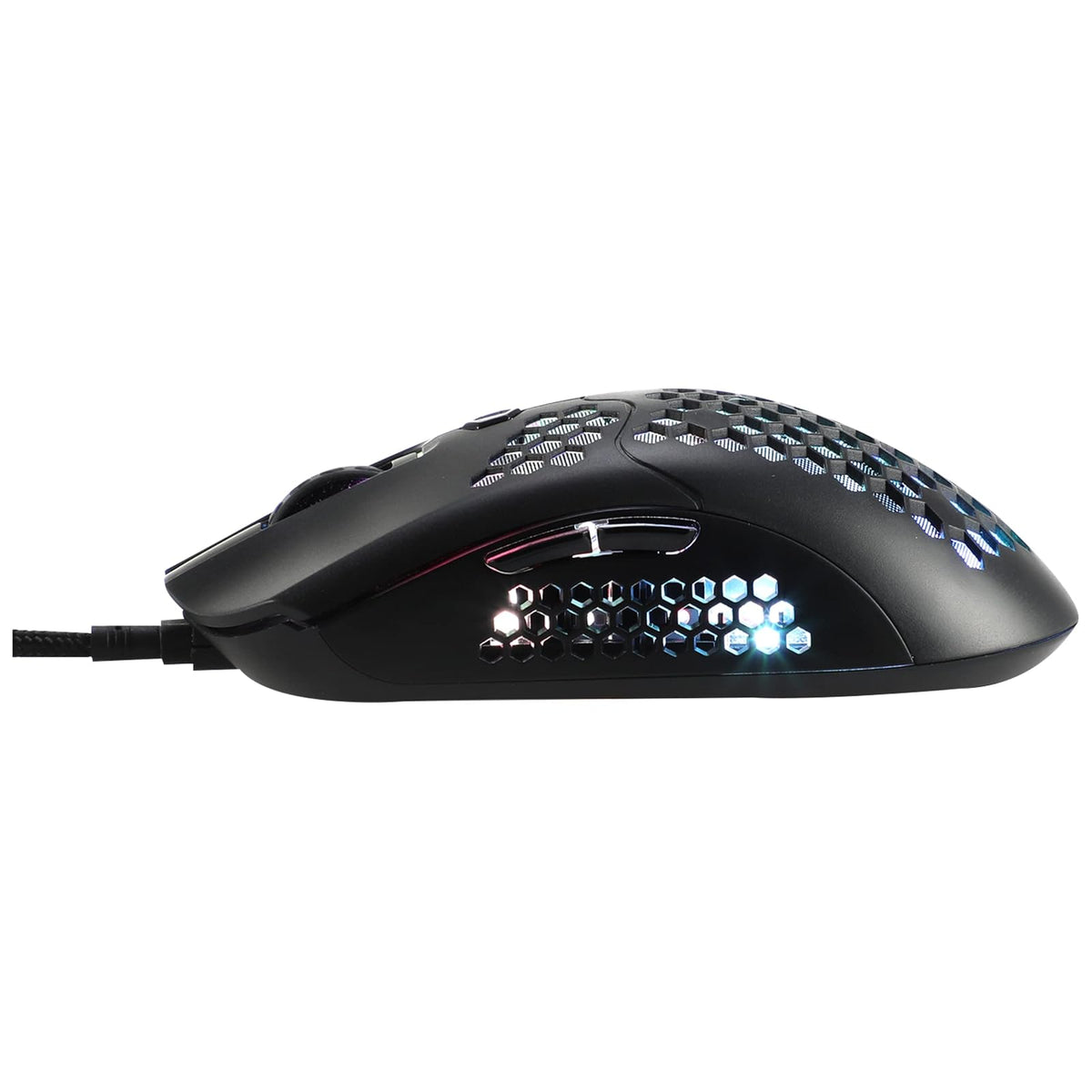 Gaming Naceb Mouse Gamer Phantom NA-0954 RGB con Cable USB - Mouse dpi Ajustable hasta 10000 para PC Gaming con 6 Botones Programables - Negro