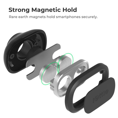 iOttie iTap 2 Soporte magnético para salpicadero de Automóvil || Cuna para Samsung Galaxy S22, Google Pixel 7, Motorola Moto G, OnePlus 10, Sony Xperia y Otros Smartphones Android