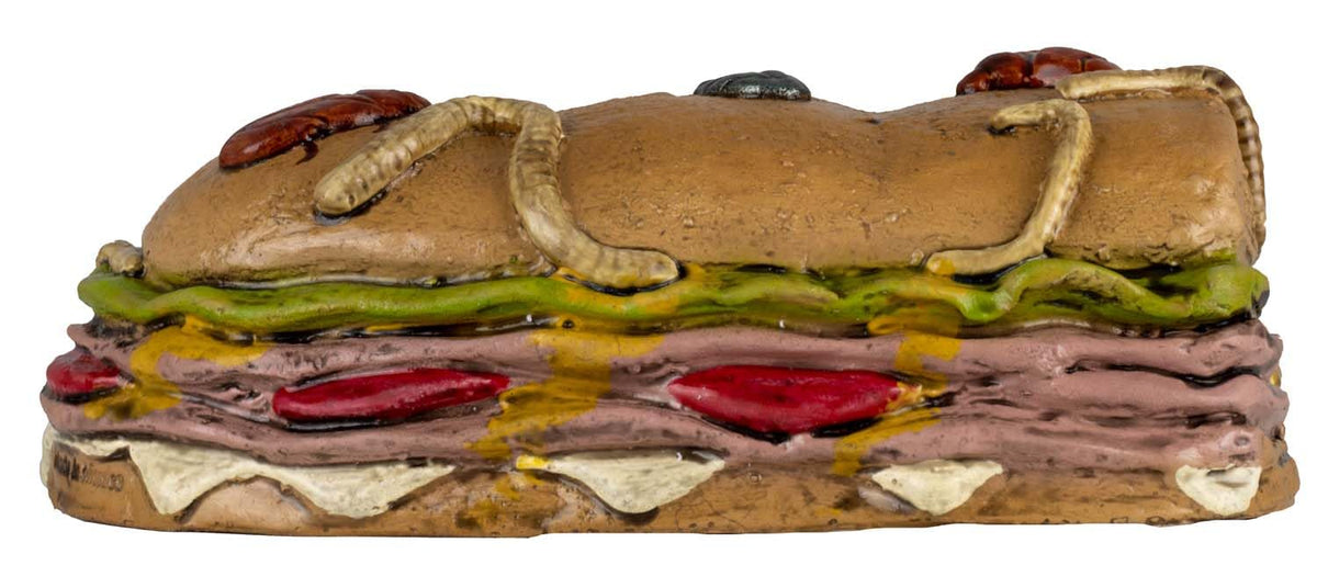 Ghoulish Productions Decoración de látex Rotten Sandwich. Sandwich Podrido Decoración Halloween. Sandwich Halloween. Decoración Comida Podrida. Ideal para Usar en Fiestas de Halloween, casa embrujada