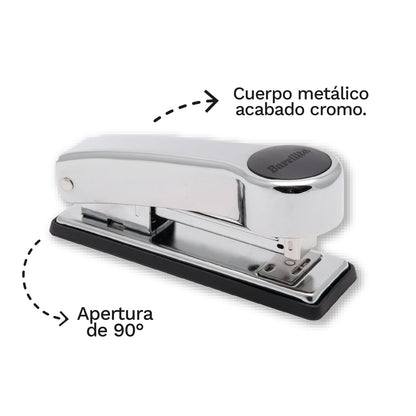 Barrilito 8188EMT Engrapadora Metálica Media Tira, Grapa Estándar