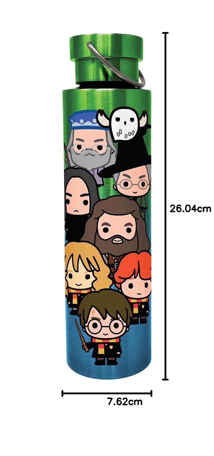 Spoontiques Harry Potter - Botella de acero inoxidable - Taza de viaje con tapa giratoria para bebidas, 24 onzas, personajes Hogwarts