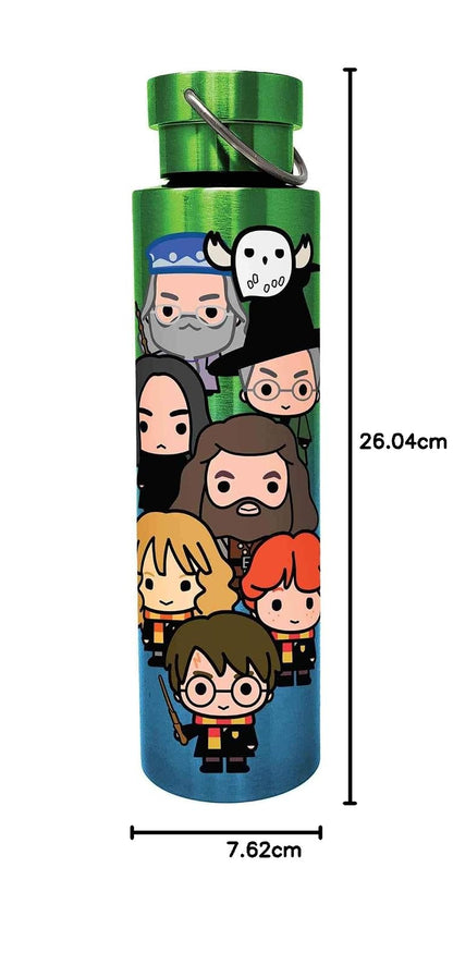 Spoontiques Harry Potter - Botella de acero inoxidable - Taza de viaje con tapa giratoria para bebidas, 24 onzas, personajes Hogwarts