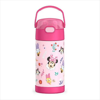 THERMOS FUNTAINER - Botella infantil de acero inoxidable de 12 onzas, preescolar Minnie
