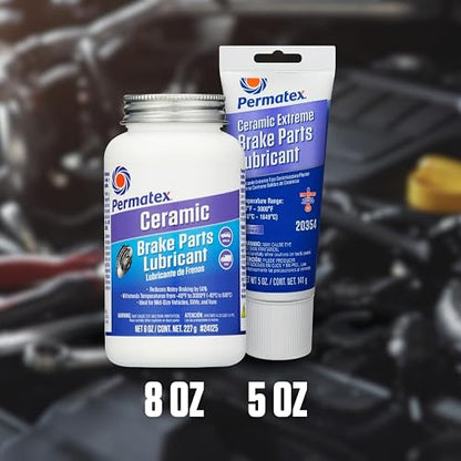 Permatex 24125 - Lubricante para Piezas de Freno Extremo de cerámica, 8 onzas, Paquete de 1