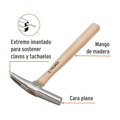 Truper MTT-7, Martillo tapicero forjado en acero, 7 oz