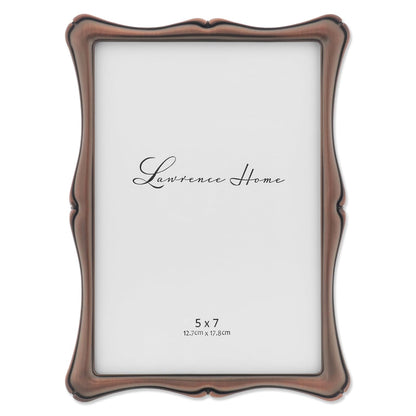 Lawrence Frames Marco de Fotos de Metal Plateado - 12,7 x 17,78 cm (5x7 pulg.) - Bronce