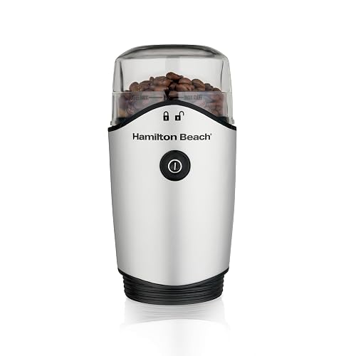 Hamilton Beach 80350G Molino de Café y Especias, 12 Tazas, Plata