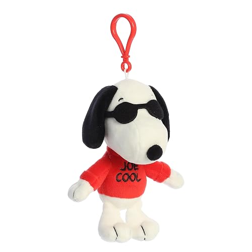 Aurora Adorable Peanuts Joe - Peluche con Clip - Juguetes con Licencia Oficial para Todos los fanáticos de Snoopy - Regalo nostálgico para Adultos y Celebraciones de cumpleaños, Color Blanco 5