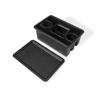 Weber Works 3400128 - Cesta de Almacenamiento portátil, 2 Piezas, se Puede Utilizar en Mesa Lateral, Apta para Modelos Slate 76 cm y Spirit (2025), Color Negro