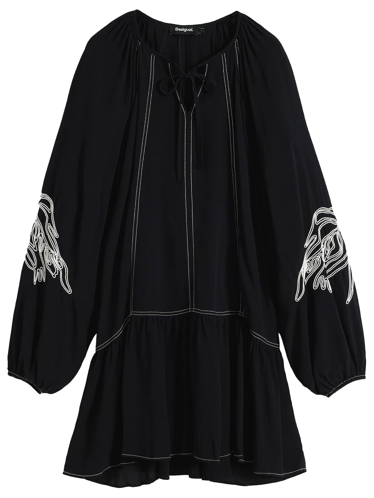 Desigual Vest_silvianegro Vestido Mujer