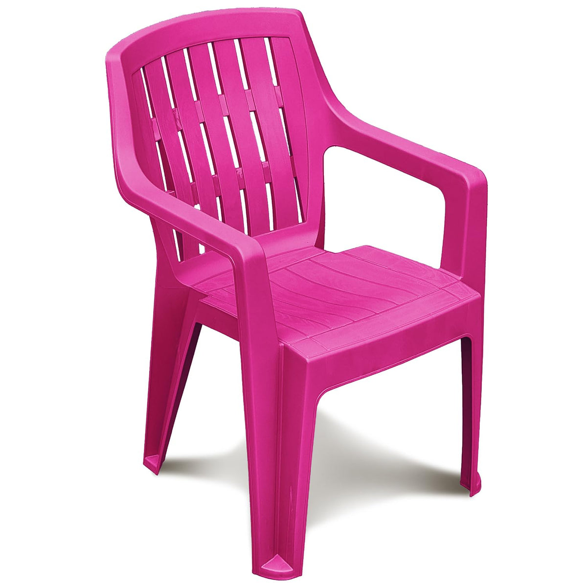 Guateplast Silla Infantil Kinder Pequeña | Fucsia, plástico polipropileno, estructura de hierro, apilable, para guardería, escuela y hogar