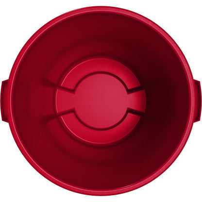 Carlisle FoodService Products Bronco Red 84102005 - Contenedor de basura redondo de 20 galones - Paquete de 6
