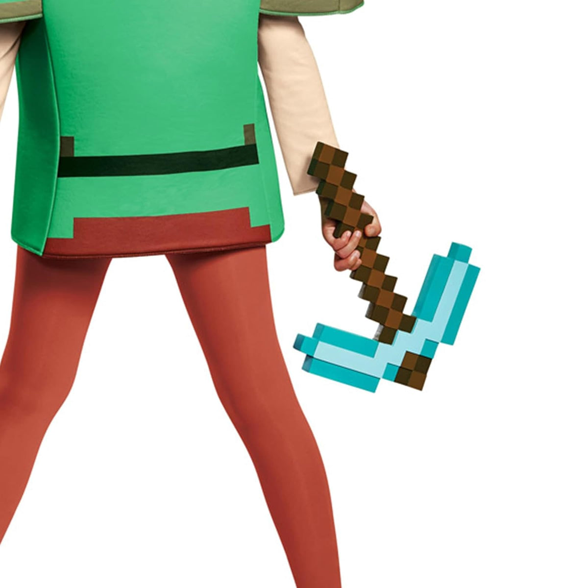 Disguise Minecraft - Pico de Juguete Oficial de Diamante, Accesorio para Disfraz y Juego de Rol, Diseño Clásico de Pixeles, 40 cm de Largo