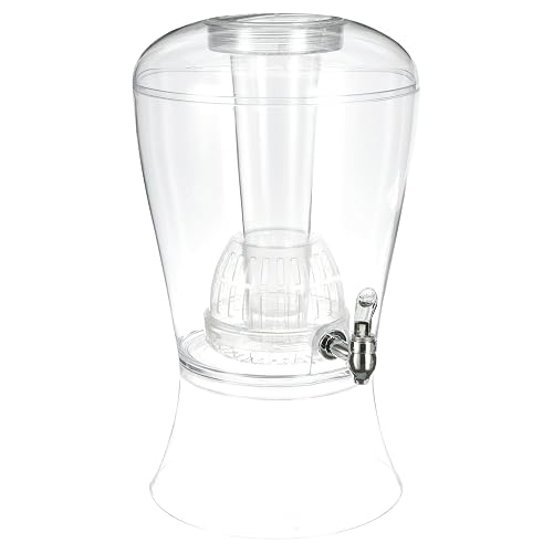 CreativeWare - Dispensador de bebidas (3 galones), No se quiebra, con infusor, Transparente, 1