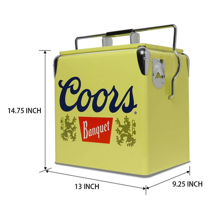Enfriador retro para banquetes con abrebotellas de 13 L /14 cuartos de galón estilo clásico