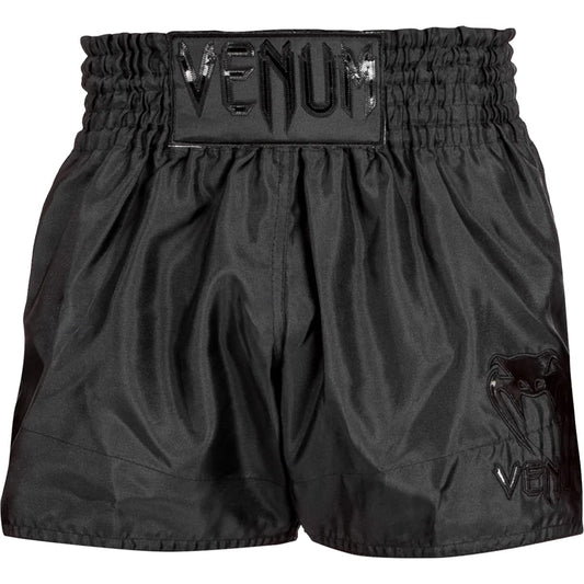 Venum Venum Classic Muay Thai Shorts - Black/Black Venum Classic Muay Thai Shorts - Negro/Negro Unisex Adulto