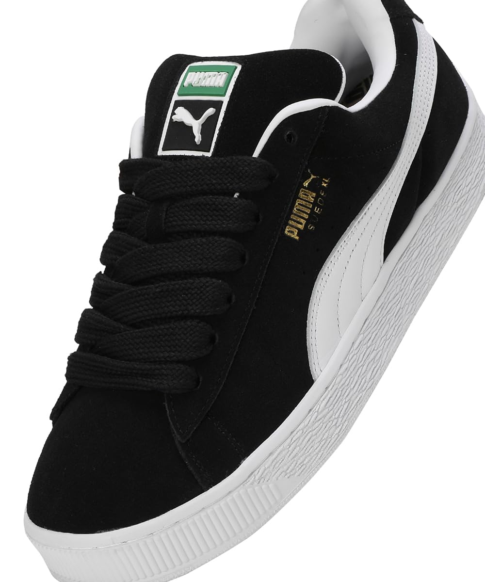 Puma, Tenis Casuales Suede XL, Unisex, Negro, Talla 22