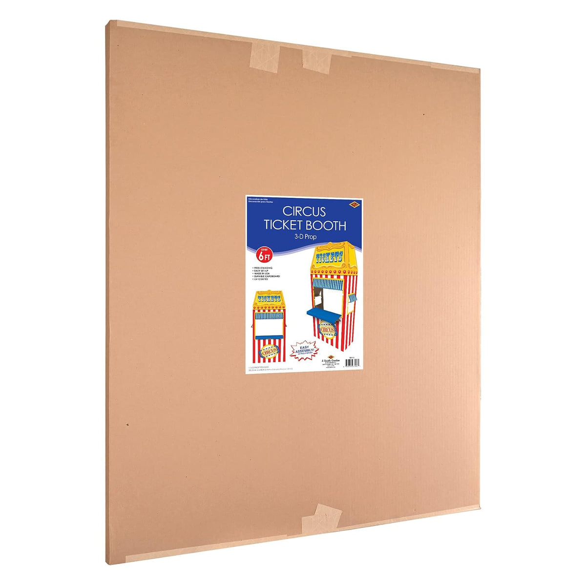 Beistle - Accesorio para fotomatón de Circo 3D, Billete de cartón, decoración de Fiesta temática de Carnaval, Suministros Divertidos para Fiestas, 6 pies 1 Pulgada x 35.2 Pulgadas