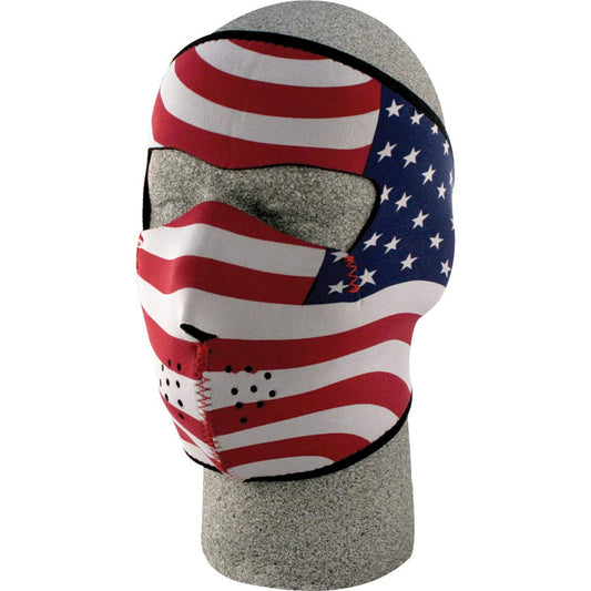 ZANheadgear WNFM003 Neoprene Full Face Mask, Stars and Stripes