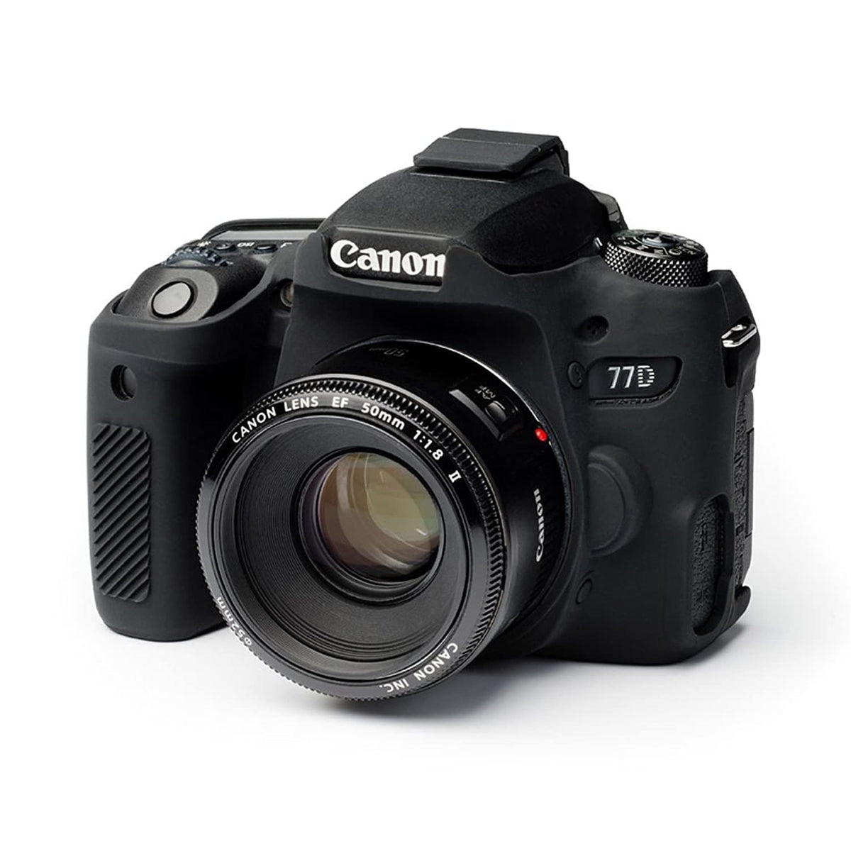 EasyCover Funda de Silicona para Cámara Canon 77D - Negro