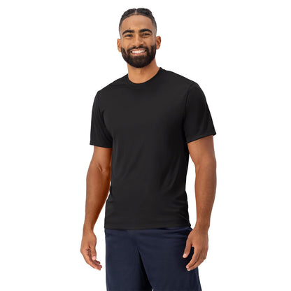 Hanes Playera Deportiva para Hombre con Tecnología Cool-Dri, Manga Corta Transpirable para Entrenamiento o Running, Color - XL - Negro